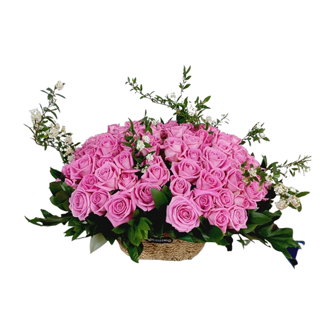 분홍장미 70송이